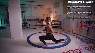 Resistant Lunges: Improve Leg Strength and Balance with the Dopa band #DopamineO