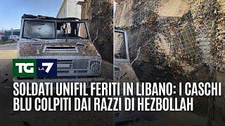 Soldati Unifil feriti in Libano: i Caschi blu colpiti dai razzi di Hezbollah