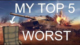 JustaChair's Top 5 WORST tanks in World of Tanks: Modern Armor (April Fools 2024)