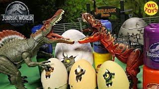 New Jurassic World Hatch Dinosaur Eggs Fallen Kingdom Dinosaur Toys For Kids Spinosaurus WD Toys