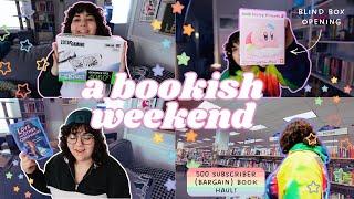 [ultimate bookish vlog] mood reading, book haul, blind box opening & bonus gaming computer update!