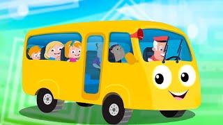 wheels on the Bus Vehicle Rhyme & More Baby Songs