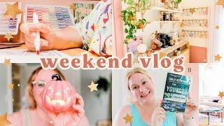 Chatty Weekend Vlog | Skincare & Makeup Faves, A Good Book, and a Homegoods Halloween Haul!