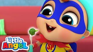 Vegetables Make Us Strong | Little Angel | Kids Show | Fun Time | Weird Cartoons for Kids 