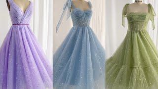 Making bling bling star tulle dresses collections  #fashion #dress #creative #sewing #prom