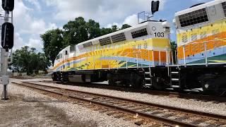 Sunrail's Historic Rail Train Part 6: P091 and X401 Meet At South Orlando!