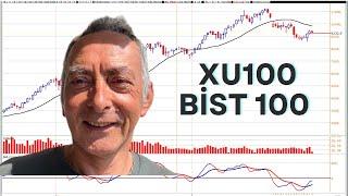 BİST 100 Endeksinde Neler Oluyor? Siyah zeminde teknik analiz.