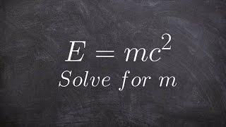 Solving Literal Equations