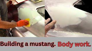 How to use body filler and block sanding. Slither part 51#bodywork #blocksand #howto #mustang #diy