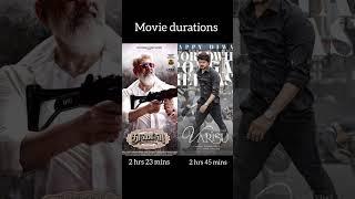 thunivu vs varisu  | Movie durations #thalapathyvijay #AK #chillachilla #ranjithame #vaathalaiva