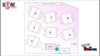 Tablettes et organisation de salle