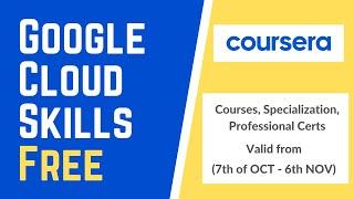 Learn Google Cloud Skills For Free On Coursera