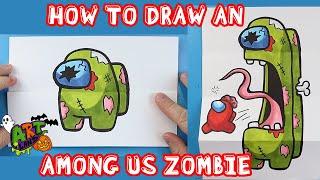 How to Draw an AMONG US ZOMBIE SURPRISE FOLD