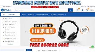 Complete Ecommerce Website With Admin Panel Free Source Code || NULLED PHP SCRIPTS