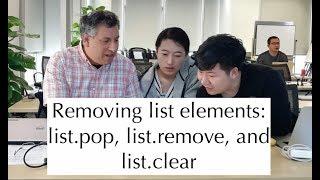 Python standard library: Removing elements from lists