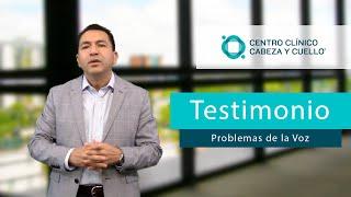 Testimonio - Problemas de la voz