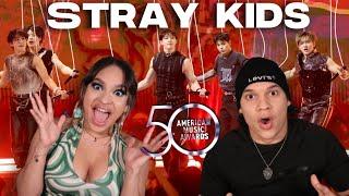 This is why we fell in love with KPOP... Waleska & Efra react to Stray Kids Performance at the AMA's