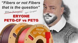 On the test: Eryone PETG vs PETG-CF (carbon fiber) 3D printing filaments