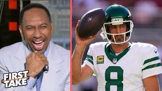 FIRST TAKE | Stephen A. Smith responds to Aaron Rodgers rips ESPN for "unfounded & asionine" takes