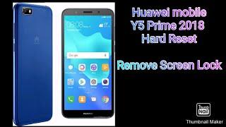 Huawei y5 prime 2018 Hard reset method (factory reset)