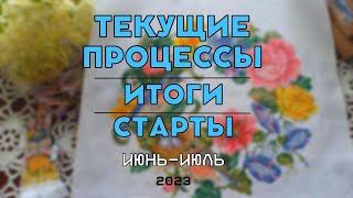 Вышивка крестом | Текущие процессы, финиши, старты, покупки | Июнь-Июль 2023