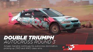 Amaan Dominates  Autocross Championship 2024 in EVO9 and RUNX.