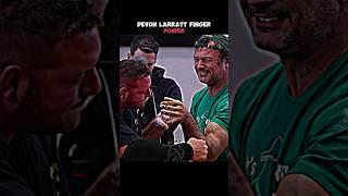 DEVON LARRATT FINGER POWER ARM WRESTLING #sports #devonlarrattvslevansaginashvili