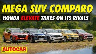 Honda Elevate vs Kia Seltos vs Hyundai Creta vs Maruti Grand Vitara vs VW Taigun | Autocar India