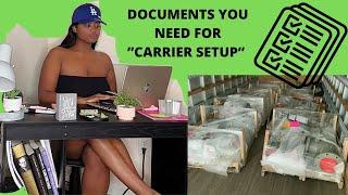 Freight Dispatcher: Paperwork Needed For Carrier Setup #freightdispatcher #entreprenuer