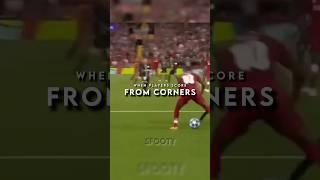 WHEN PLAYERS SCORE FROM CORNERS #football #youtubeshorts #shorts