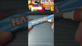 Drawing Mr Beast Feastables Chocolate Bars on the space bar #shorts #diy #art #tiktok #keyboard