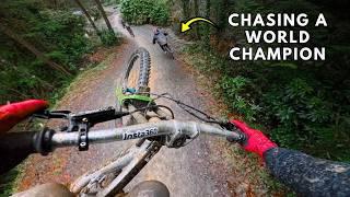 Riding GIANT Bike Park Jumps Chasing Gee Atherton!