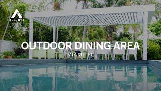 Louvered Pergola Project | Miami, Florida | Azenco Outdoor