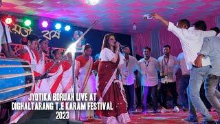 Jyotika Boruah Live At Dighaltarang T.E Karam Festival 2023 / Live Jhumur Songs / AB Creation