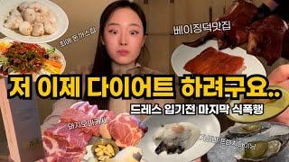 [Vlog] 저 오늘부터 다이어트합니다 마지막 식폭행 투어 ‍️ | 도산공원 카츠바이콘반 | 청담 오니바 | 신당 직화장인 | 청담 더그라운드 |