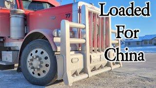 This Guys Peterbilt Is A BEAST // Iowa Load To China - Ride Along