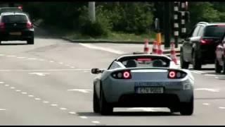 (HD) Tesla Roadster Extreem Acceleration + Drive By