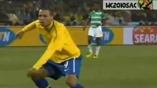 World Cup 2010 - Brazil vs Ivory Coast (3-1) goals