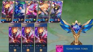 TEAM TOMA TOMA MCL CHAMPION! (GILDARK, N4CHO, MIYEON, LUX 5 MAN) | MLBB