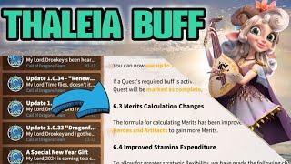 call of dragons - Thaleia big buff | new mage metas incoming | New pet & Flying hero