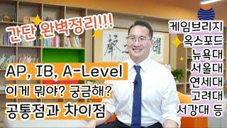 AP, IB, A-Level, IGCSE는 무엇? 공통점과 차이점 간단 완벽 정리. CIE 인증학교, 중국 연태 (옌타이) 요화국제학교. 국제학교 졸업 후 대학진학은?