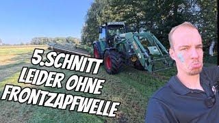 #vlog148 Frontzapfwelle eingebaut! + 5. Grasschnitt Fendt 411 im Einsatz