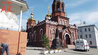 Siberian City Summer Walk | Barnaul, Russia, 4k