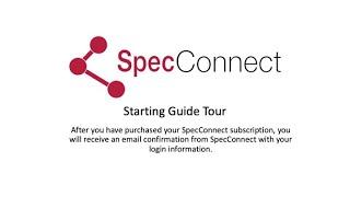 SpecConnect Intro Tour