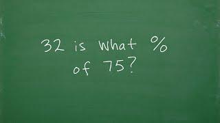 32 is what PERCENT of 75? Let’s solve the percent problem step-by-step….