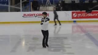 Yuzuru Hanyu Practice steps @ ACI 2018