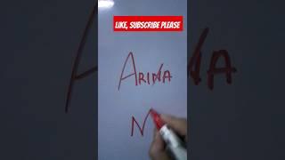 Arina namelogo #logo #art #name #short #shortfeed #shortsviral #viralshort #ytshorts