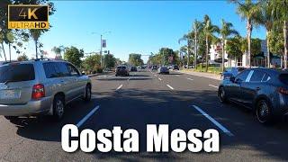 Costa Mesa California - 4K Driving Tour