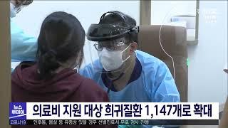 의료비 지원 대상 희귀질환 1,147개로 확대  | 전주MBC 220203 방송