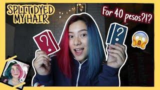 DIY Split Hair Dye For 40 Pesos!!! KILLER HAIRGOAL THIS 2020 (QUARANThings)